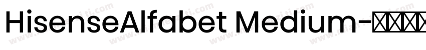 HisenseAlfabet Medium字体转换